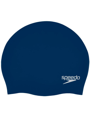 Speedo Junior Moulded Silicone Cap Navy (Reception Only)